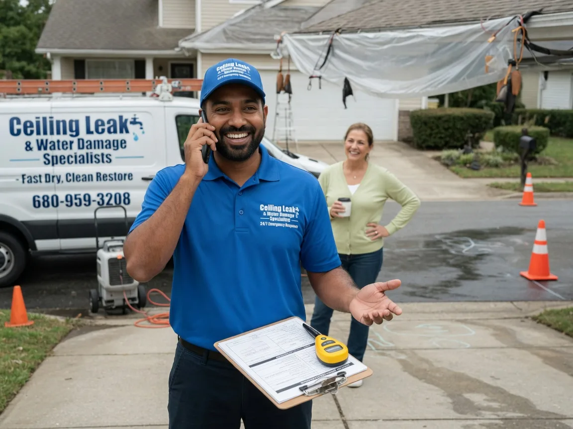 Ceiling Leak Cleanup Gosport, IN FAQs